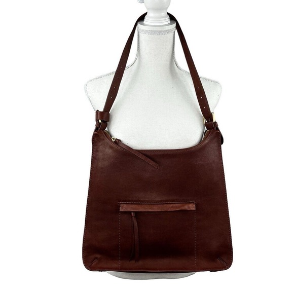 C&C California Handbags - C&C California Women's Brown Leather Shoulder Tote Bag